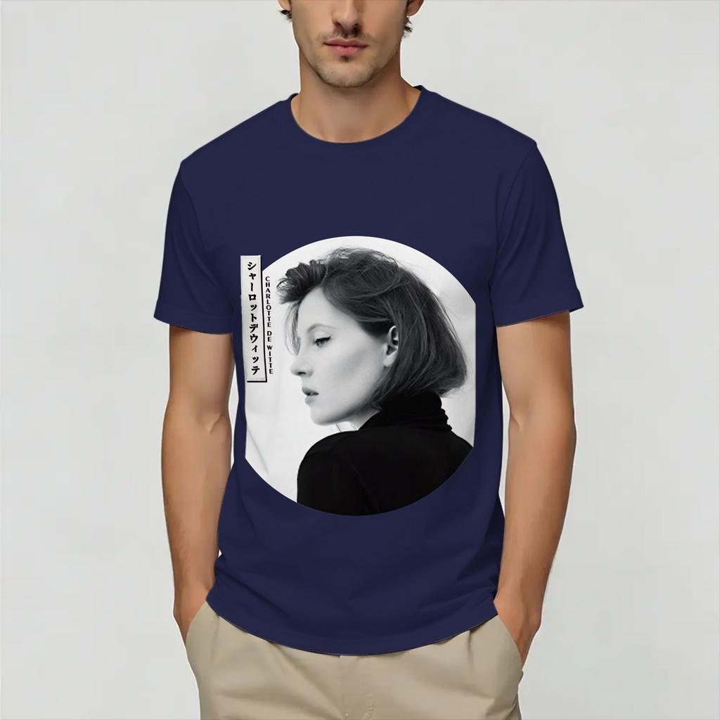 Funny Charlotte De Witte TShirts Unisex Round Collar 100 Cotton T Shirts Short Sleeve Tees New Arrival Clothes