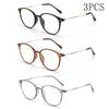 2/3PCS New Fashionable Eye Frame Anti Blue Light Elegant Hd Portable Glasses With Degree Presbyopia Glasses 9531