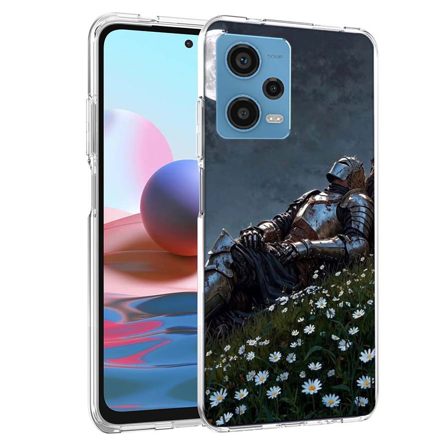 Чехол для телефона 'Цветочный Рыцарь Света' для Redmi Note 13 12 14 15 Pro Plus 13R 11 11T 11E 11S 10 Pro 10S 9 9S, Прозрачный TP