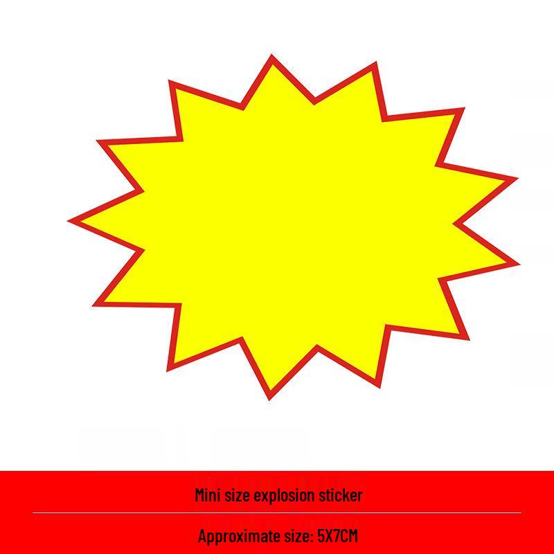 Мини взрывные наклейки: 100 листов очень маленьких пустых ценников POP для аксессуаров для мобильных телефонов и мелких товаров