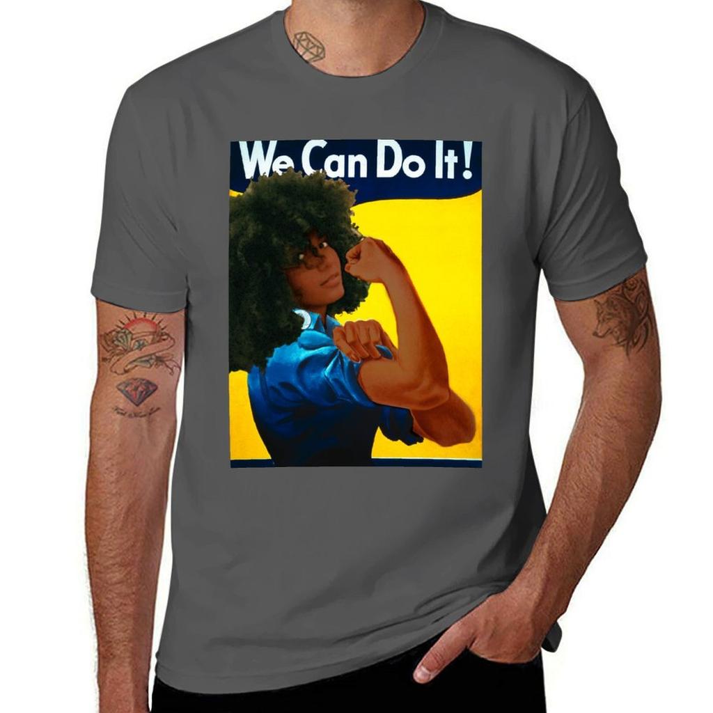 We Can Do It TShirt Running Perforunisexce Short Sleeve Tee TShirt