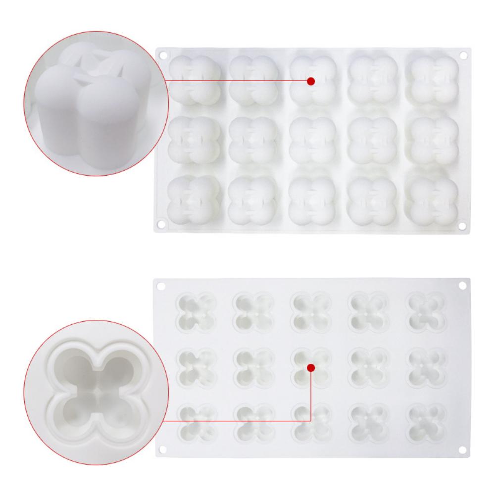 Chocolate Mold 15 Even Small Magic Ball Rubik's Cube Mousse Cake Mold Silicone