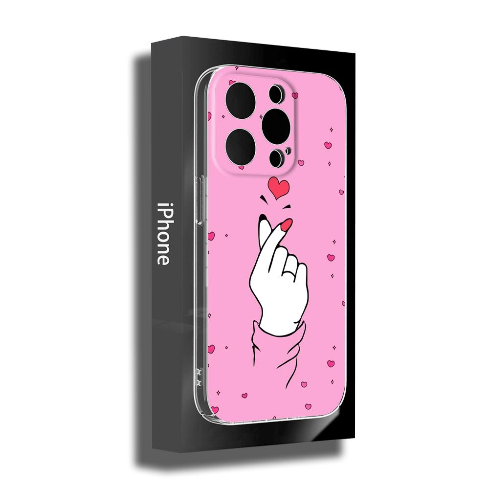 ДЛЯ iPhone 14 Чехол для телефона Fingertip Love 14 11 12 Pro 8 7 14 Plus X Pro 14 MAX 13 MINI XR XS iphone 14 13 Мягкие чехлы для телефонов