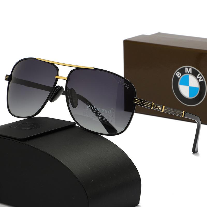 2026 Новые поляризационные солнцезащитные очки BMW Модные трендовые с большой оправой для улицы Спортивные солнцезащитные очки с меняющимся цветом для мужчин и женщин