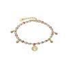 Bracelet - LUXENTER - Ximue - Argent 925 - Or Jaune 18k - Laque Multicolore