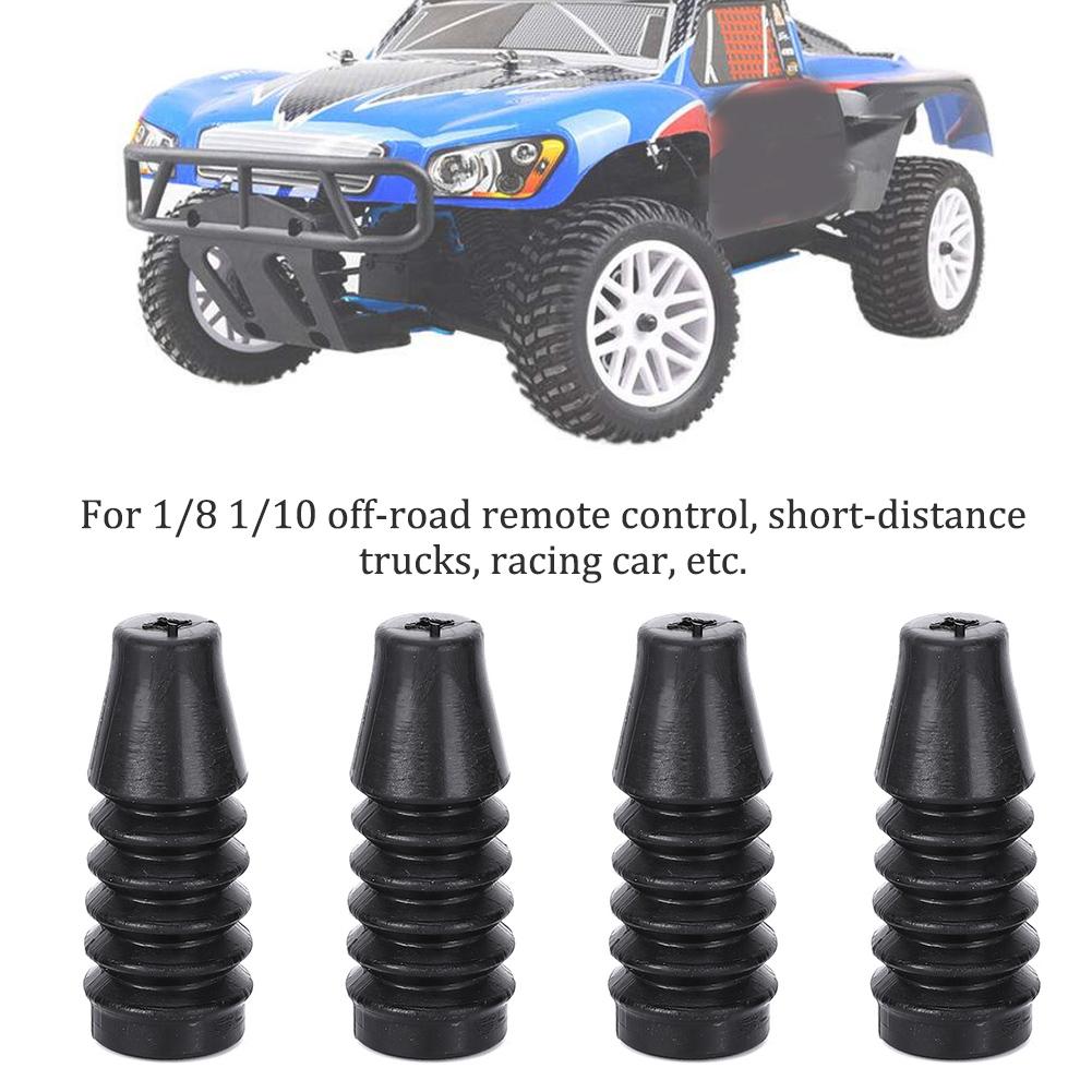 4pcs Shock Dust Covers Organ Type Wraps Accessories for 1Celsius8 1Celsius10 Off Road Model Car(40mm 1.57in )