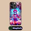 Чехол для телефона Demon Slayer Аказа для iPhone 16 15 14 13 12 11 Pro Max Plus Mini MagSafe Стеклянная крышка с цветной печатью для смартфона