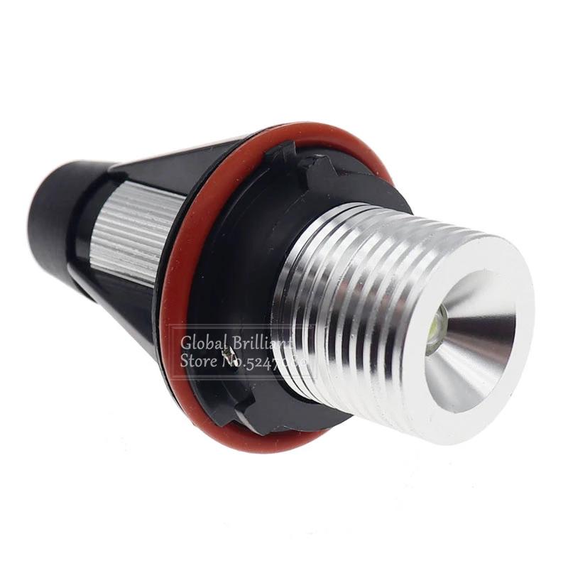 2Pcs LED Car Angel Eyes Marker Lights Bulbs For BMW E39 E53 E60 E61 E63 E64 E65 E66 E87 525i 530i Xi 545i M5 Error Free 2x5W