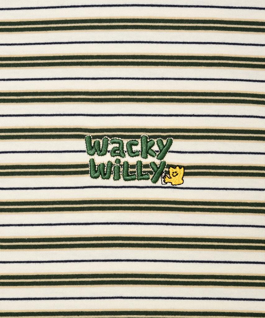 WACKY WILLY Striped Long Sleeve Green