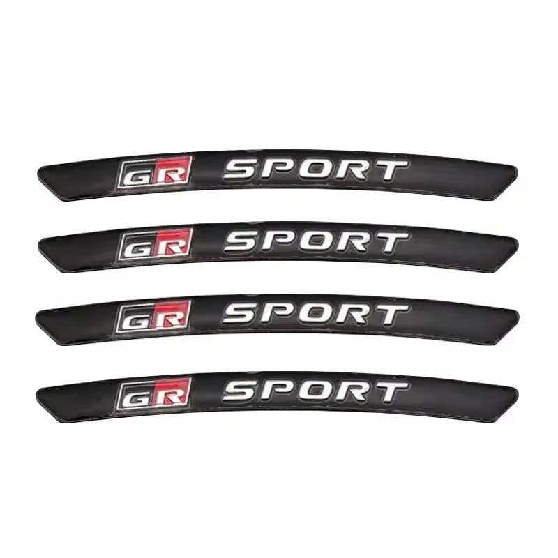 334 шт. Алюминиевые наклейки на диски с логотипом GR Sport, значок для Toyota Gazoo Racing YARiS Corolla RAV4 C-HR Camry Supra Prado