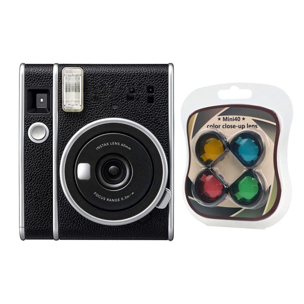 Набор из 4 цветных фильтров для мгновенной камеры Fujifilm Instax Mini 40 Фотоаксессуары