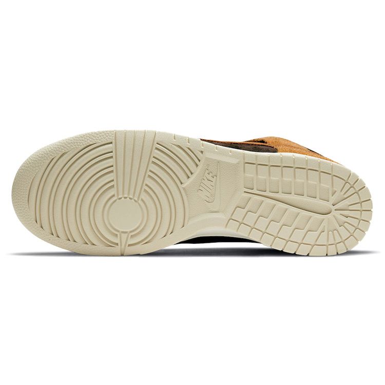 Nike Кроссовки унисекс Dunk High Premium Dark Curry Коричневые бархатно-коричневые темно-рыжие DD1401-200