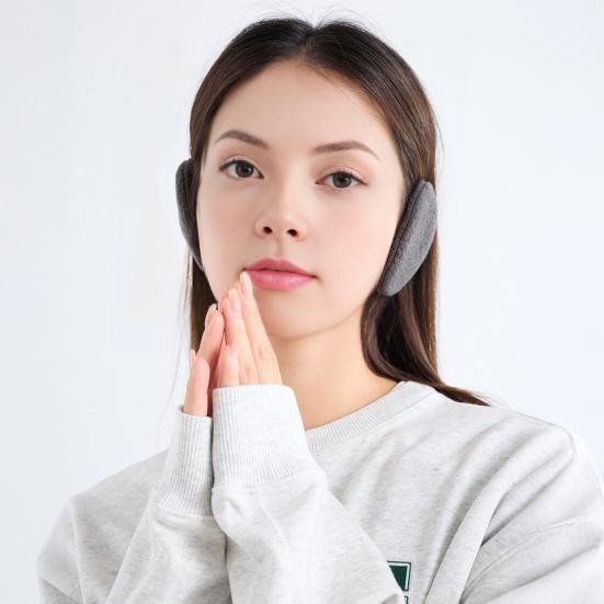 1 пара зимних наушников-муфт, теплые фланелевые, легкие, с тонкой окантовкой, портативный универсальный зимний аксессуар