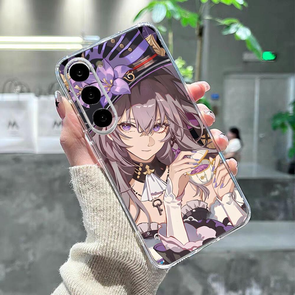 Чехол для телефона Honkai Star Rail Herta для Samsung S26 S25 S24 Ultra S23 Fe S22 S20 S21 Plus Plus 5G Fe Прозрачная крышка
