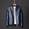MengHu Spring and Autumn  Men's Pu Leather Jackets Daily Leisure Motorcycle Jackets Men's Leather Jackets