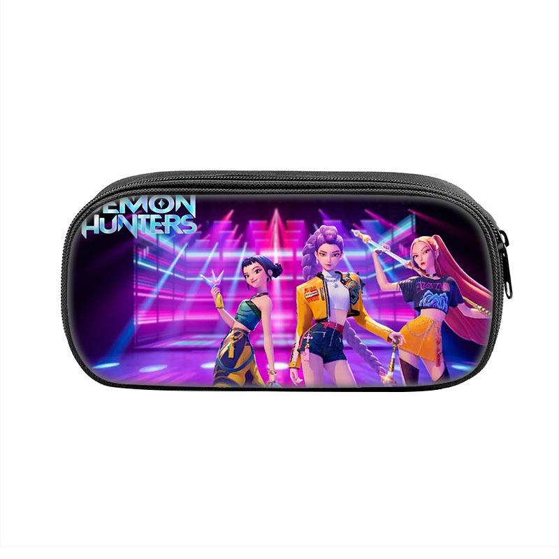 Пенал Demon Hunters K-Pop Пенал для детей младшего и среднего школьного возраста Сумка для хранения CLE