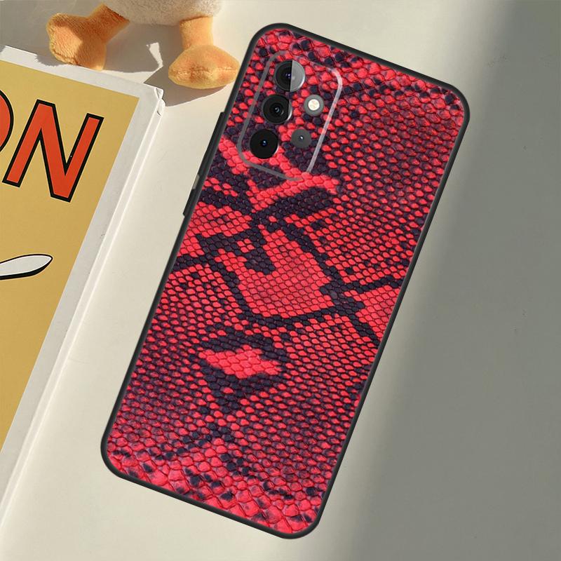 Змеиная Кожа Для Samsung Galaxy A33 A36 A56 A26 A16 A15 A55 A53 A35 A22 A32 A52 A54 A34 A14 A05 A06 Чехол