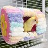 Cylinder Design Warm Parrot Nest Flannel Bird Cage House for Parakeet Cockatiel Lovebird