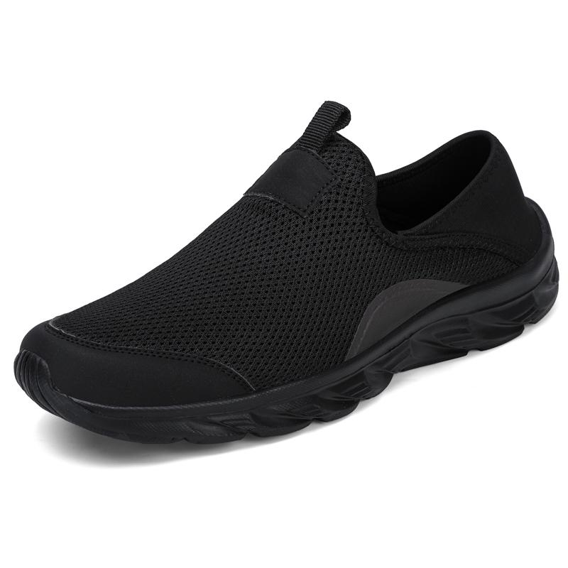 Men's Spring and Summer Breathable Flat Shoes, Lightweight Casual Sports Shoes, Fashionable Walking Shoes for the Elderly