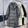 Winter Down Cotton Jacket Women's Over-the-knee Long Fashion Thick Loose Plus Size Jacket