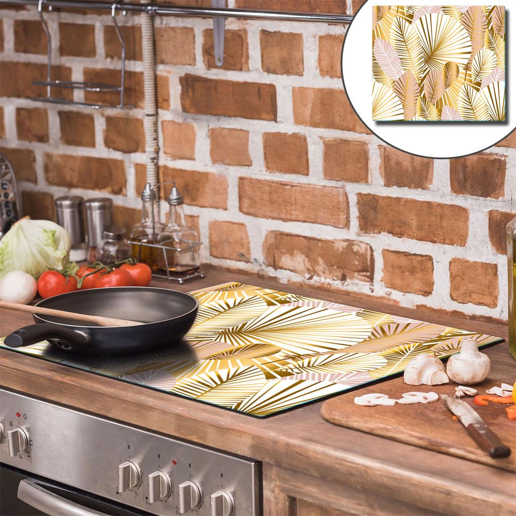 GLASS PROTECTIVE PLATE FOR STOVE 60x52 FEATHERS