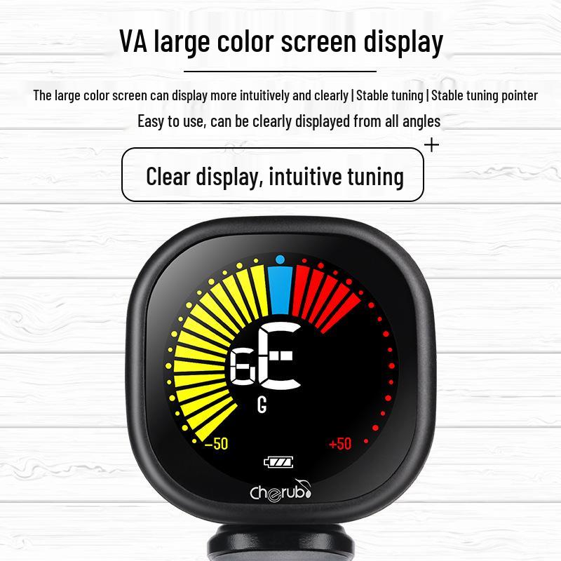 Little Angel High-Precision Rechargeable Tuner for Guitar, Ukulele, and Violin