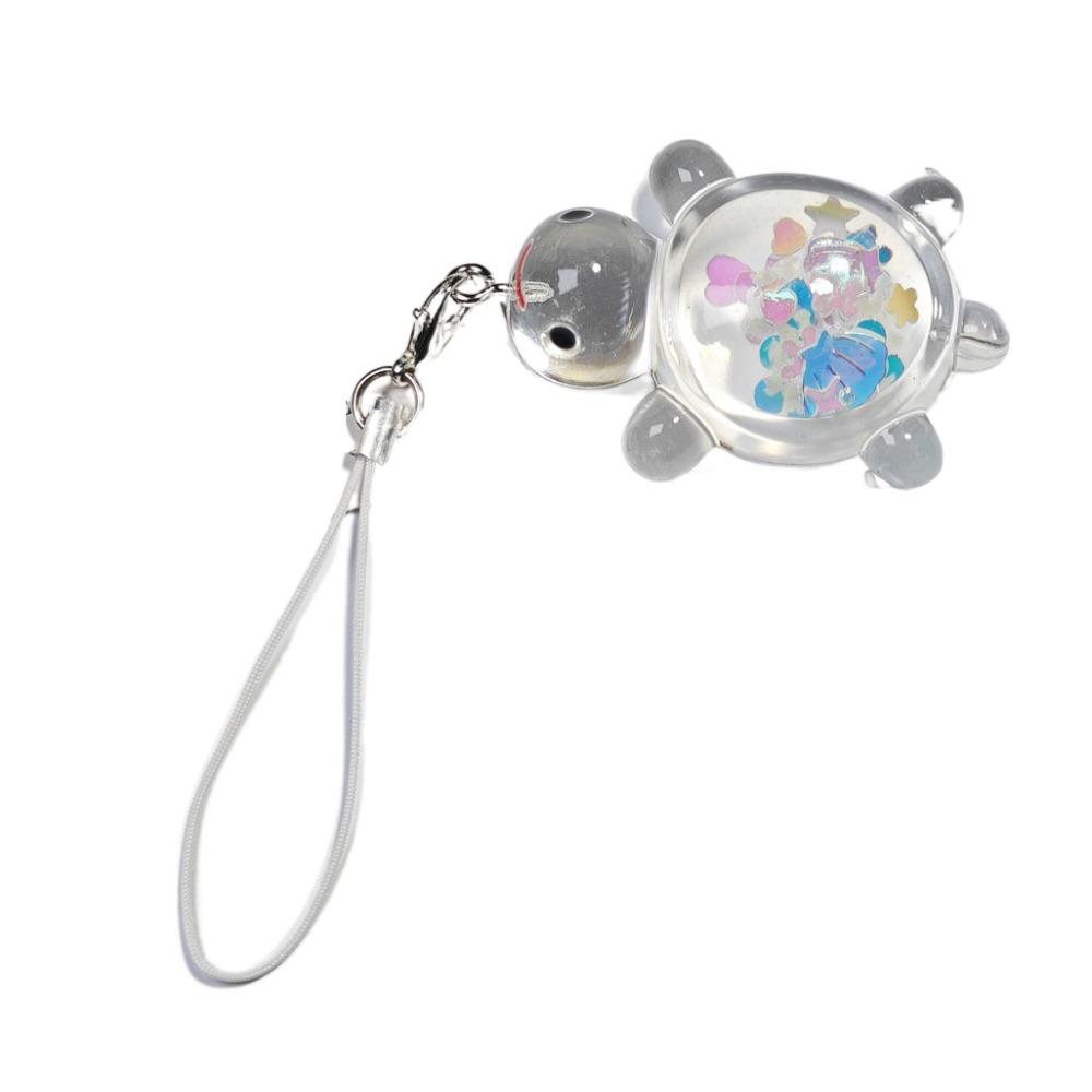 Прозрачный брелок для телефона в виде черепахи, подвеска, подвеска, маленькая черепаха, ремешок для телефона, подарок для девочки