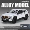 1/24 BMW THE XM Alloy Car Model Toy Metal Die Cast Off-Road Vehicle Sound Light Pullback Function SUV Car Boy Gift