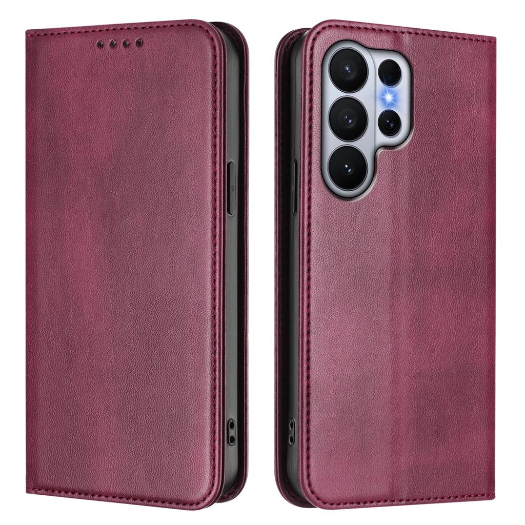 For Samsung Galaxy S26 Ultra Wallet Cases Retro Texture RFID Blocking Leather Phone Cover