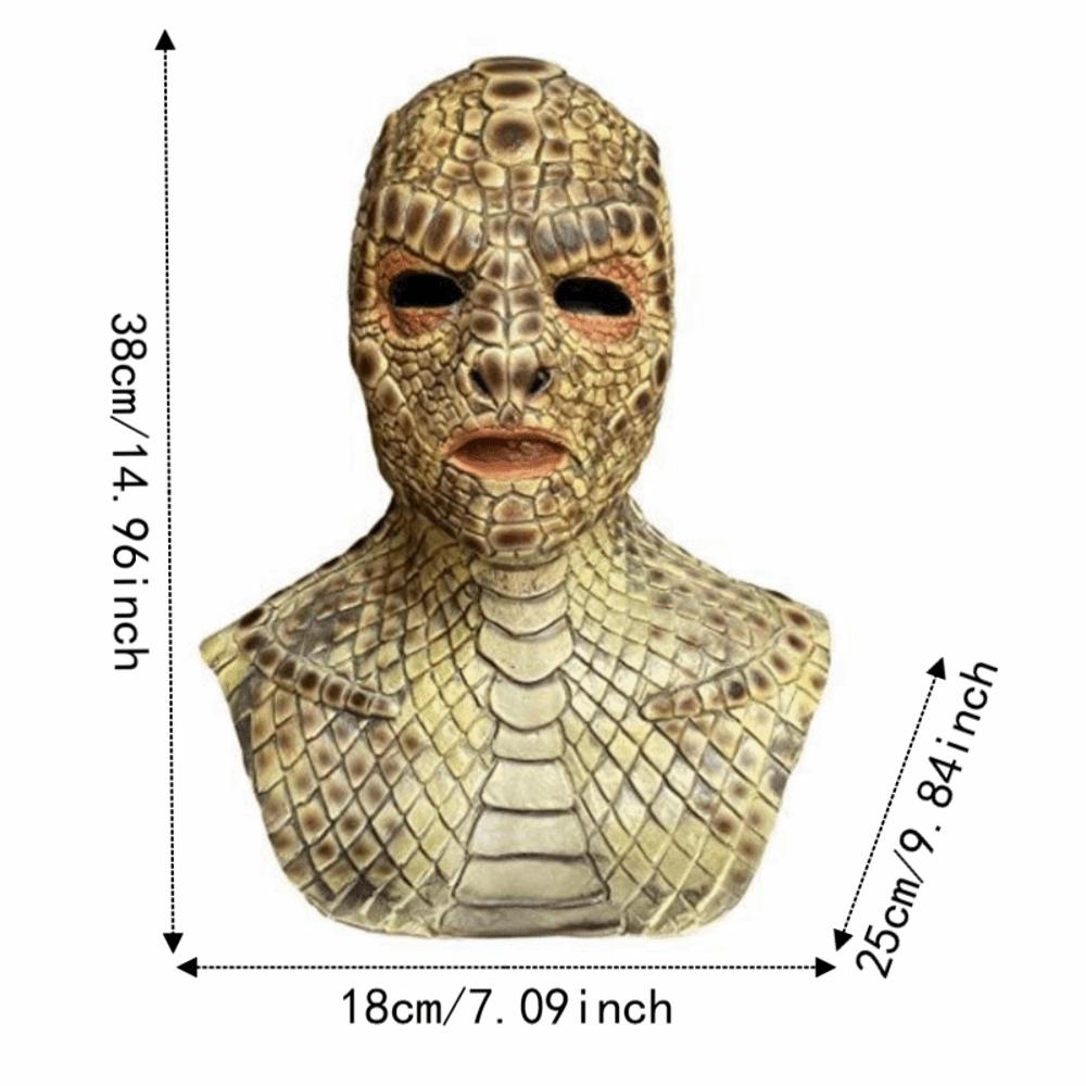 Scary Snake Monster Mask Realistic Halloween Cosplay Party Mask Full Face Mask Theme Party