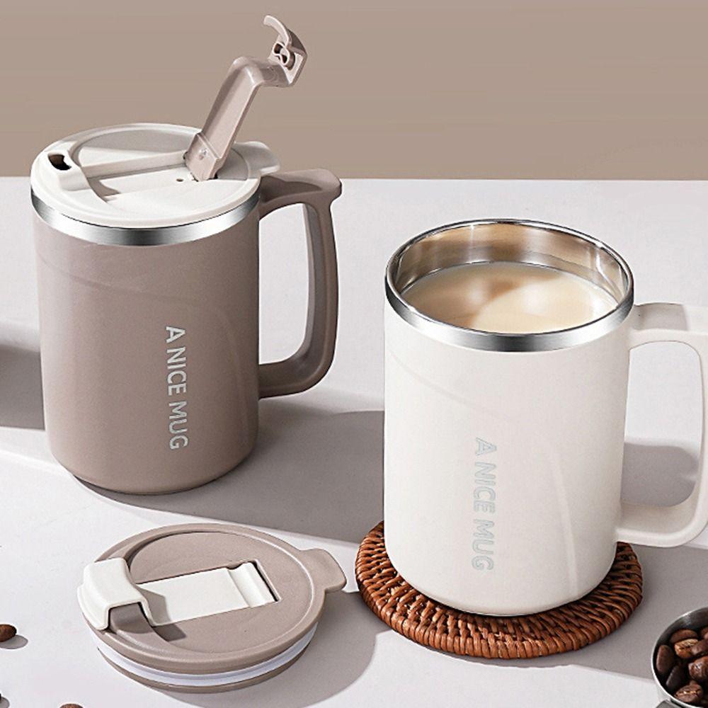 Stainless Steel Vacuum Water Bottle 500ml Milk Coffee Mug Drinkware Insulated Coffee Cup  Tea