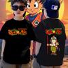 Детская футболка Dragon Ball Z Милый Аниме Мальчик 1-11 лет Супер Сайян Мультяшная Футболка