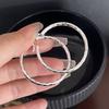 925 Sterling Silver Earrings For Women Trendy Geometric Big Round Twist Earring Jewelry Prevent Allergy Party Gift Accessories