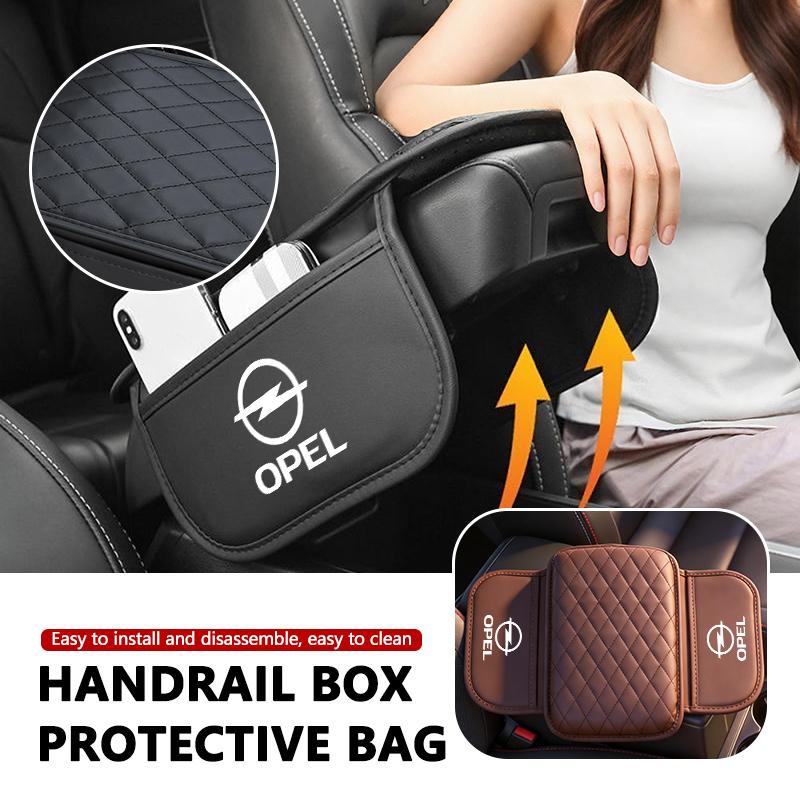 Car Center Console Armrest Pad Leather Handrail Box Protective Cover For Opel Meriva Mokka Grandland Vectra Zafira Vivaro Antara asd022
