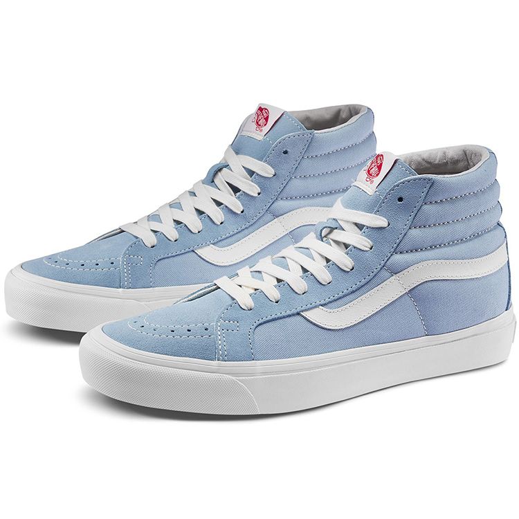 Vans Sk8 Lx Retro Solid Color Casual High Top Skate Shoes Unisex Sneakers Blue White VN0A4BVBVZ5