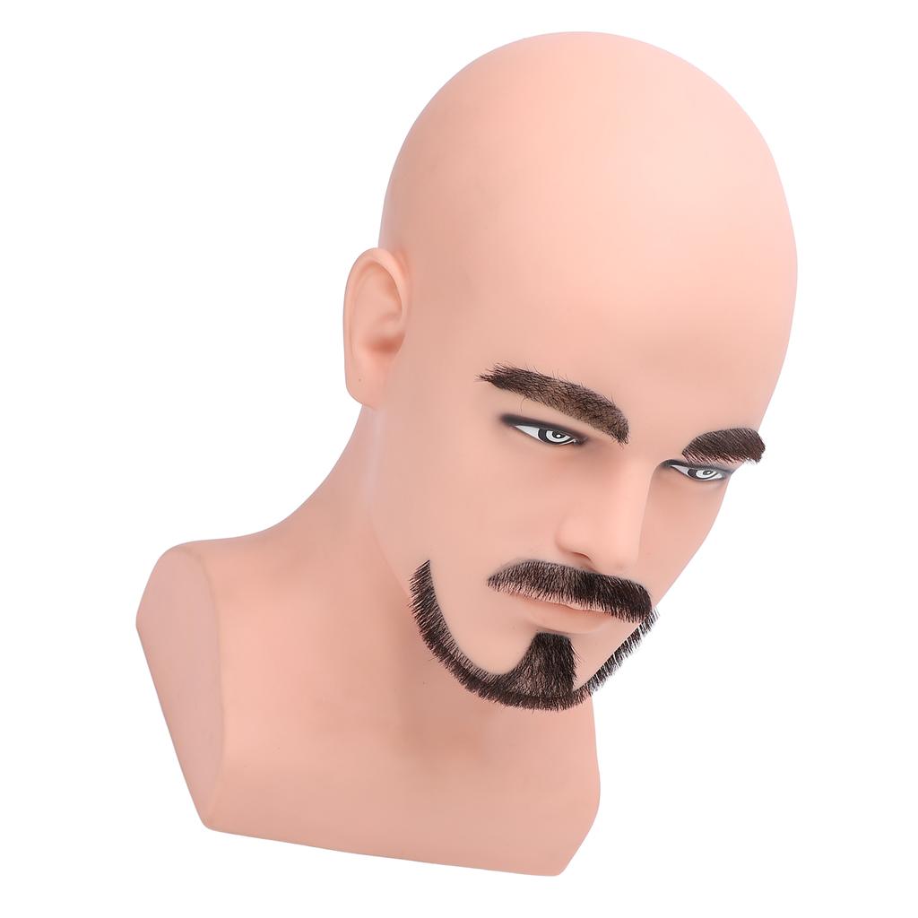 Мужская голова манекена с W-образной бородой, имитация мужской головы манекена, учебная голова манекена с бородой, голова манекена Mo