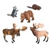 5 шт. Фигурки животных лесных обитателей Реалистичные для вечеринки Настольные
