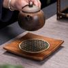 Традиционный поднос для чая из грецкого ореха, чайник, чашка, поднос из массива дерева, коврик, офисные подносы для кофейных чашек, домашние аксессуары для чайной церемонии