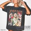 Футболка Josh Dun Twenty One Pilots, Винтажная футболка Comfort Colors, Подарок любителю музыки FD