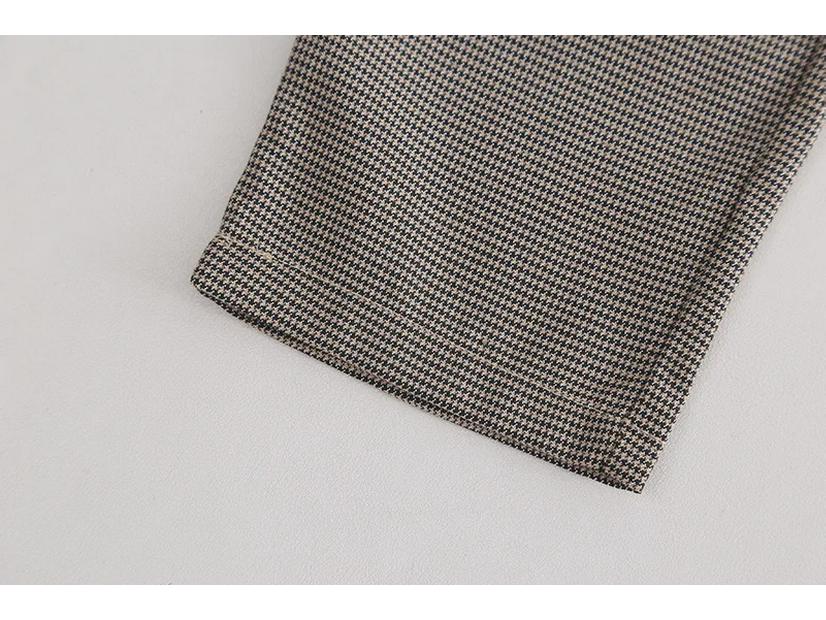 Детский комбинезон с галстуком-бабочкой в ломаную клетку - белая рубашка, комплект из двух предметов в корейском стиле