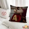 pc AAlvinS And The Chipmunks Cartoon Pillow Case Fashion Square Pillowcase Bedroom Sofa Room Ins Decoration Leisure