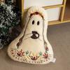 Pillow Halloween Ghost Plush Toy Cushion With Floral Design Party Gifts Decor