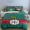 "Green Red Shield Bedding Set" Bedding Duvet Cover Set Duvet Cover Pillowcases  (1 * Duvet Cover 2 * Pillowcases, without duvet insert)
