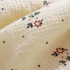Soft Cotton Newborn Wrap Blanket Double-Layered Baby Quilt Soft Gauze Wrap Blanket  For Newborn