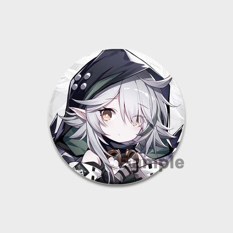 58 мм модные ювелирные аксессуары поп-игра Arknights эмалированные булавки эстетическая милая брошь ручной работы булавка мультяшный значок для рюкзака одежды