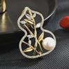 Chinese Gourd Pearl Brooch: A Versatile and Elegant Design for Women