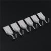 6Pcs Practical Bathroom Door Hooks Wall Hanger Hats Bag Key Adhesive Plastic Coat Hooks