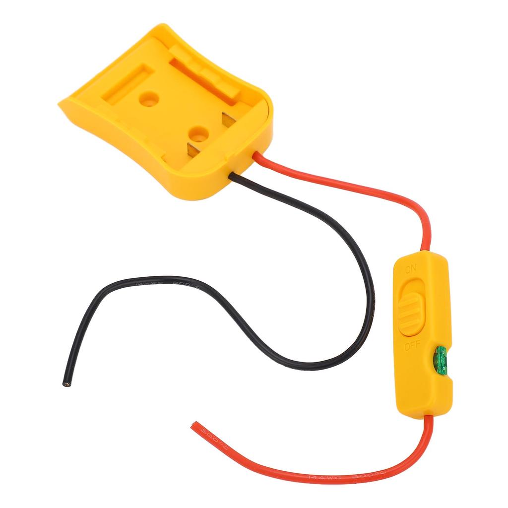 Безопасный адаптер для аккумулятора 20 В, инструмент для преобразования адаптера аккумулятора с предохранителем 30 А, провод 14 калибра