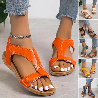 Сандалии на одной пуговице, легкие туфли на плоской подошве, повседневные сандалии на резиновой подошве, женские сандалии