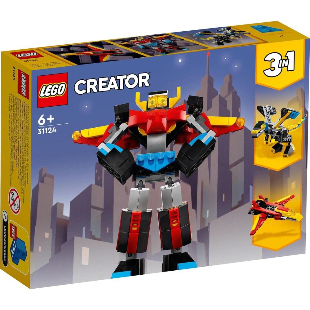 Конструктор LEGO Creator Суперробот 31124 Игрушка-конструктор Подарок Робот для мальчиков и девочек от 6 лет